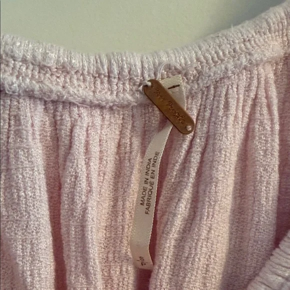 Free People Pink Ombre Ruffle Top - Picture 3 of 5